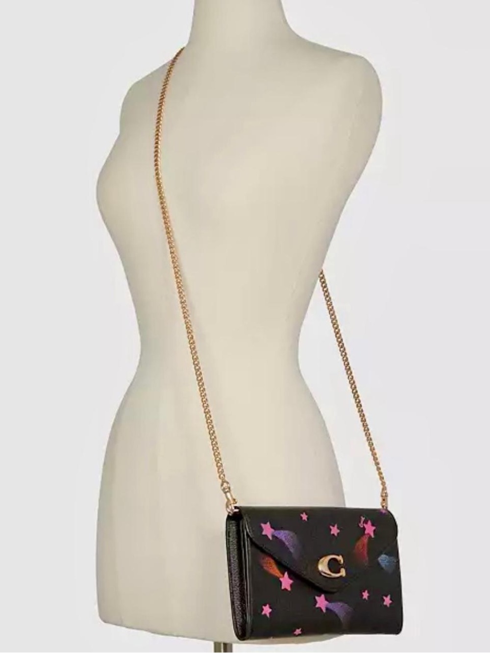 πNEW Coach Tammie Clutch Crossbody With Disco Star Print Convertible Bagπ - Picture 12 of 12
